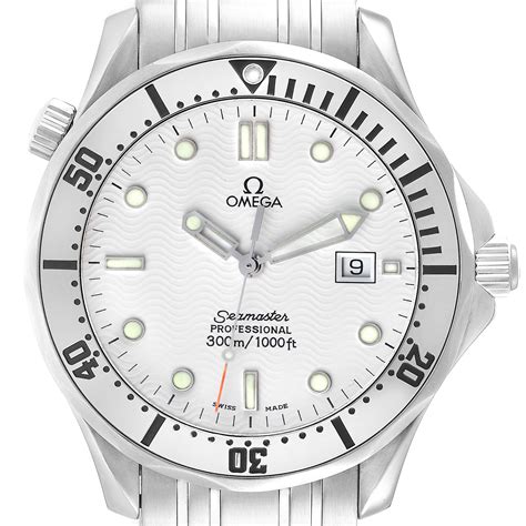 black and white omega seamaster|omega seamaster white dial price.